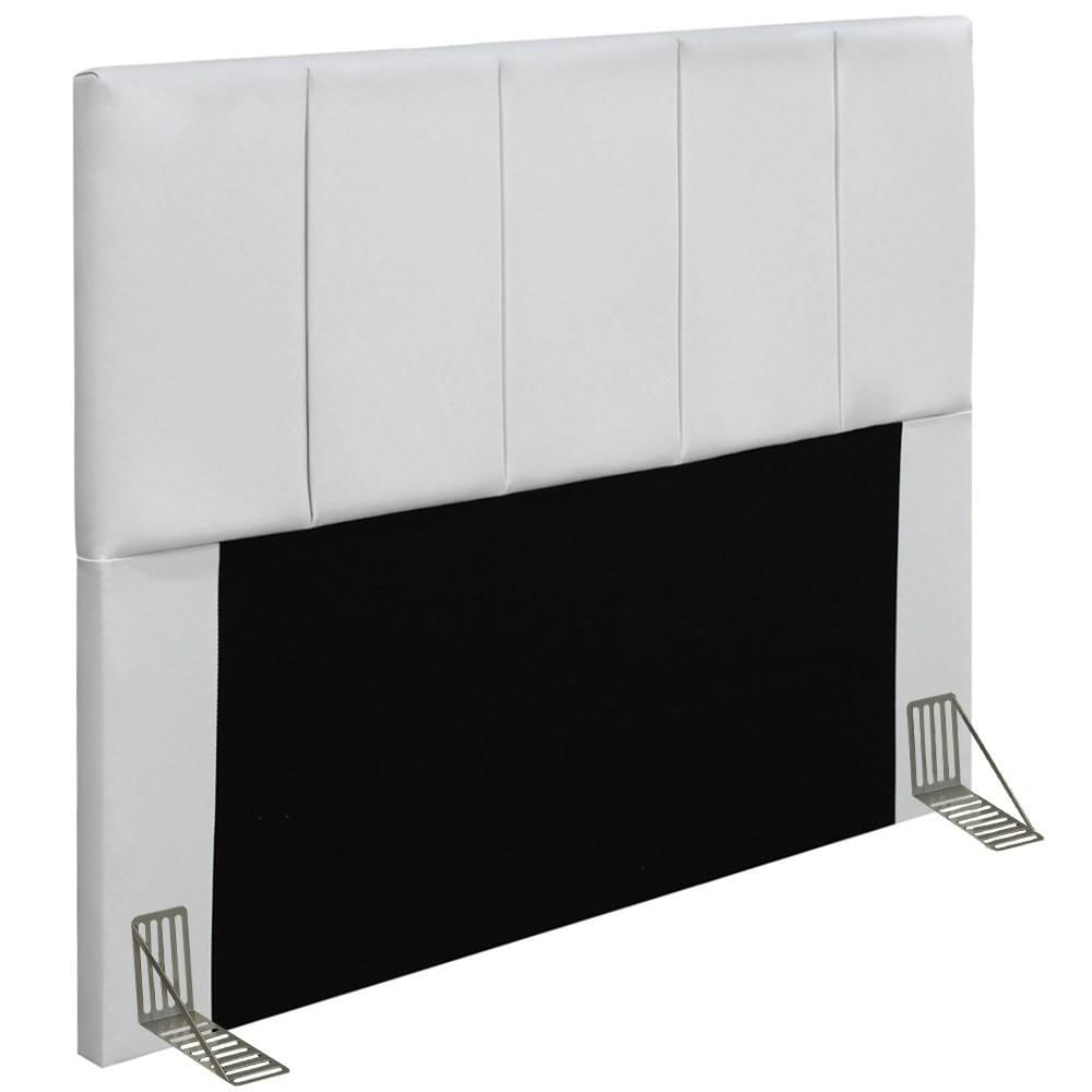 Cabeceira Cama Box Casal 140cm Pérola W01 Corano Branco - Mpozenato