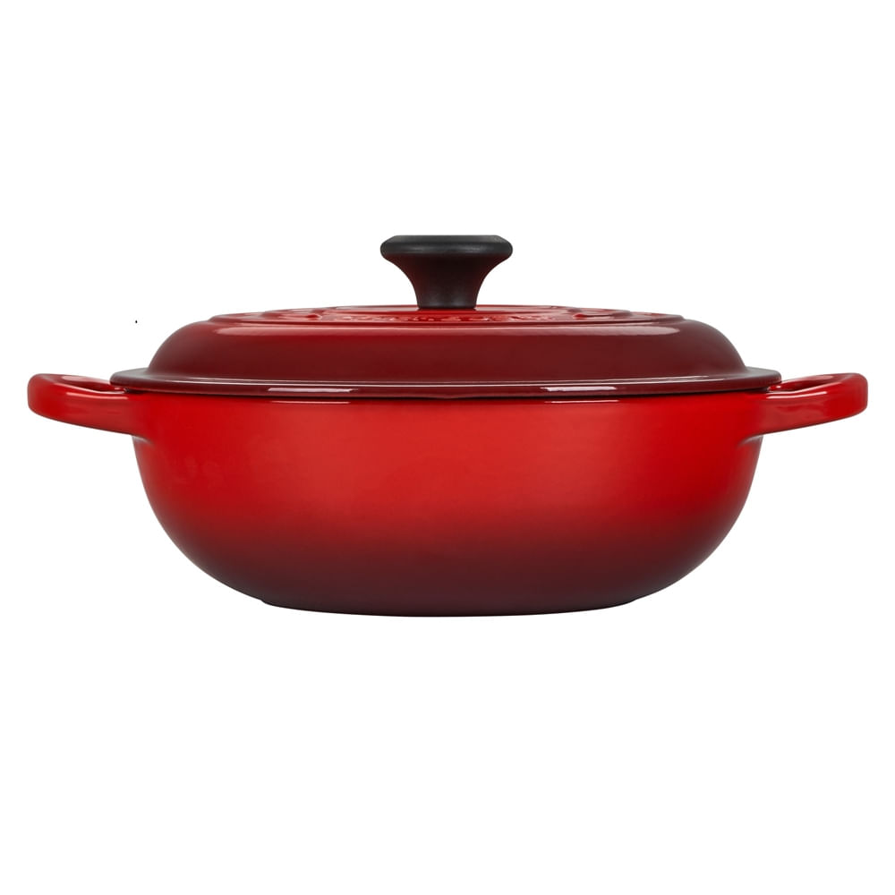 PANELA DE ENSOPADO LE CREUSET SIGNATURE EM FERRO FUNDIDO 22CM VERMELHO 21109220602430