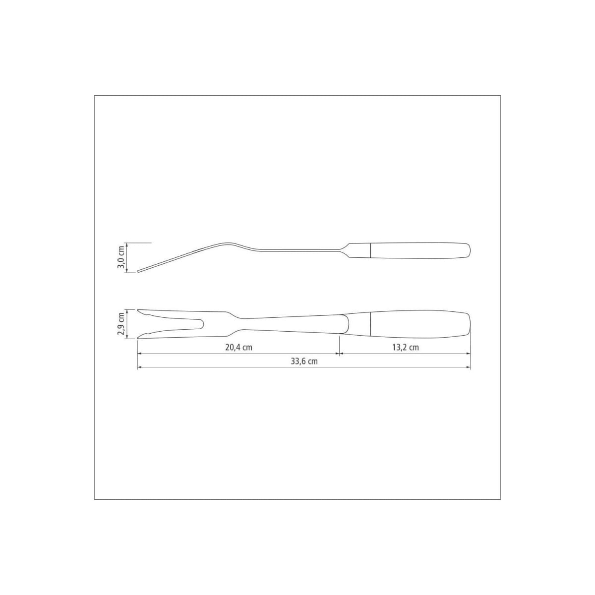 Garfo Trinchante Inox Cronos - Tramontina Cinza