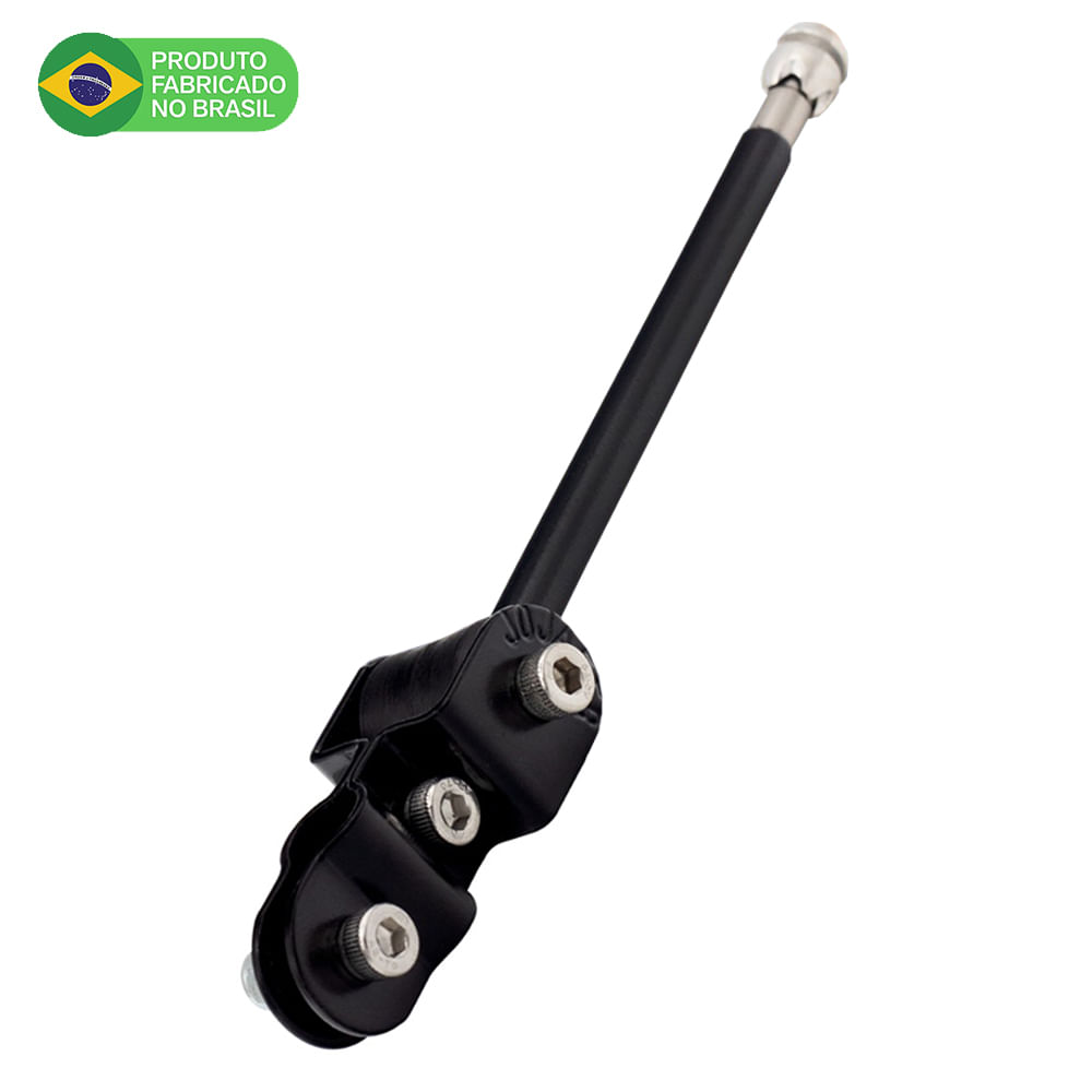 Antena Corta Pipa Moto Retrátil Retrovisor Inox 9/12 Pt HRP5