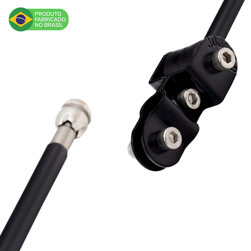 Antena Corta Pipa Moto Retrátil Retrovisor Inox 9/12 Pt HRP5