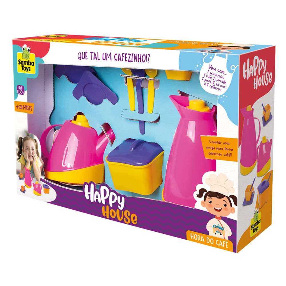 Brinquedo Happy House Café Samba Toys com 10 Peças