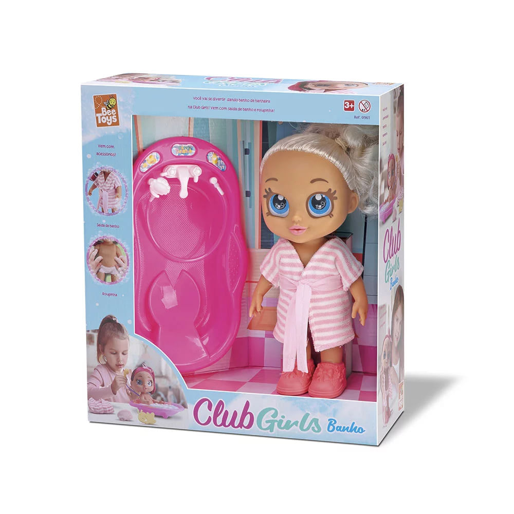 Boneca Bee Toys Club Girls Banho