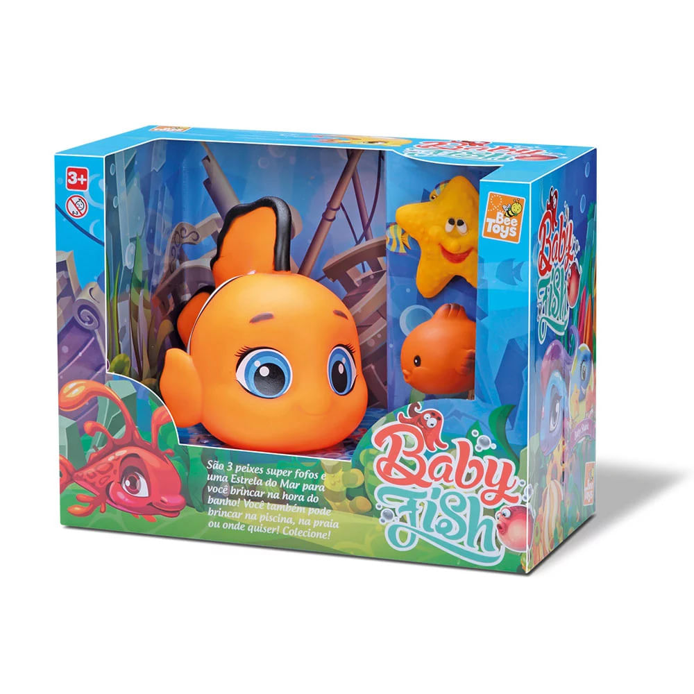 Brinquedo de Banho Bee Toys Baby Fish Bichinhos Aquáticos