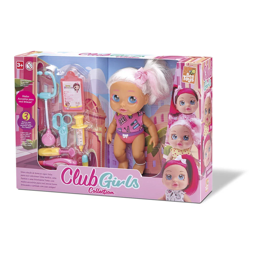 Boneca Bee Toys Club Girls Médica