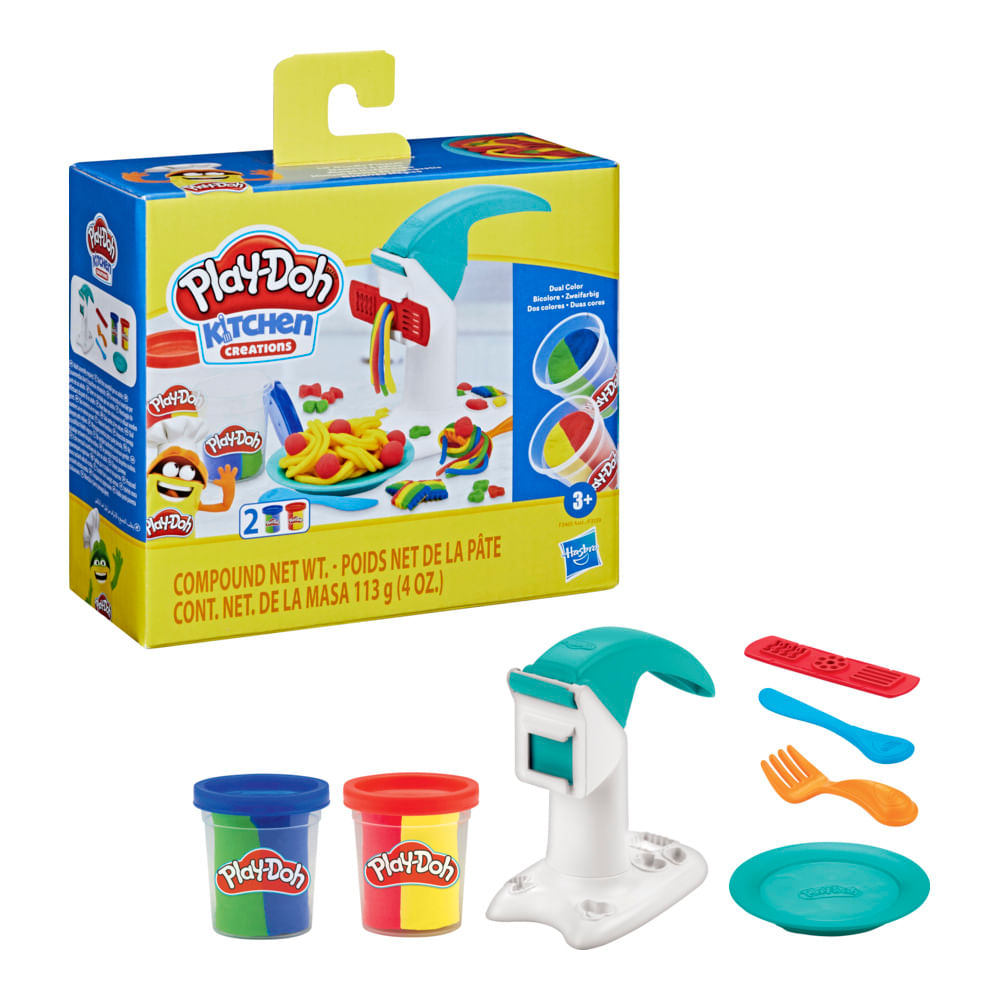 Conjunto Massa de Modelar Play-Doh Kitchen Creations Macarrão Mágico