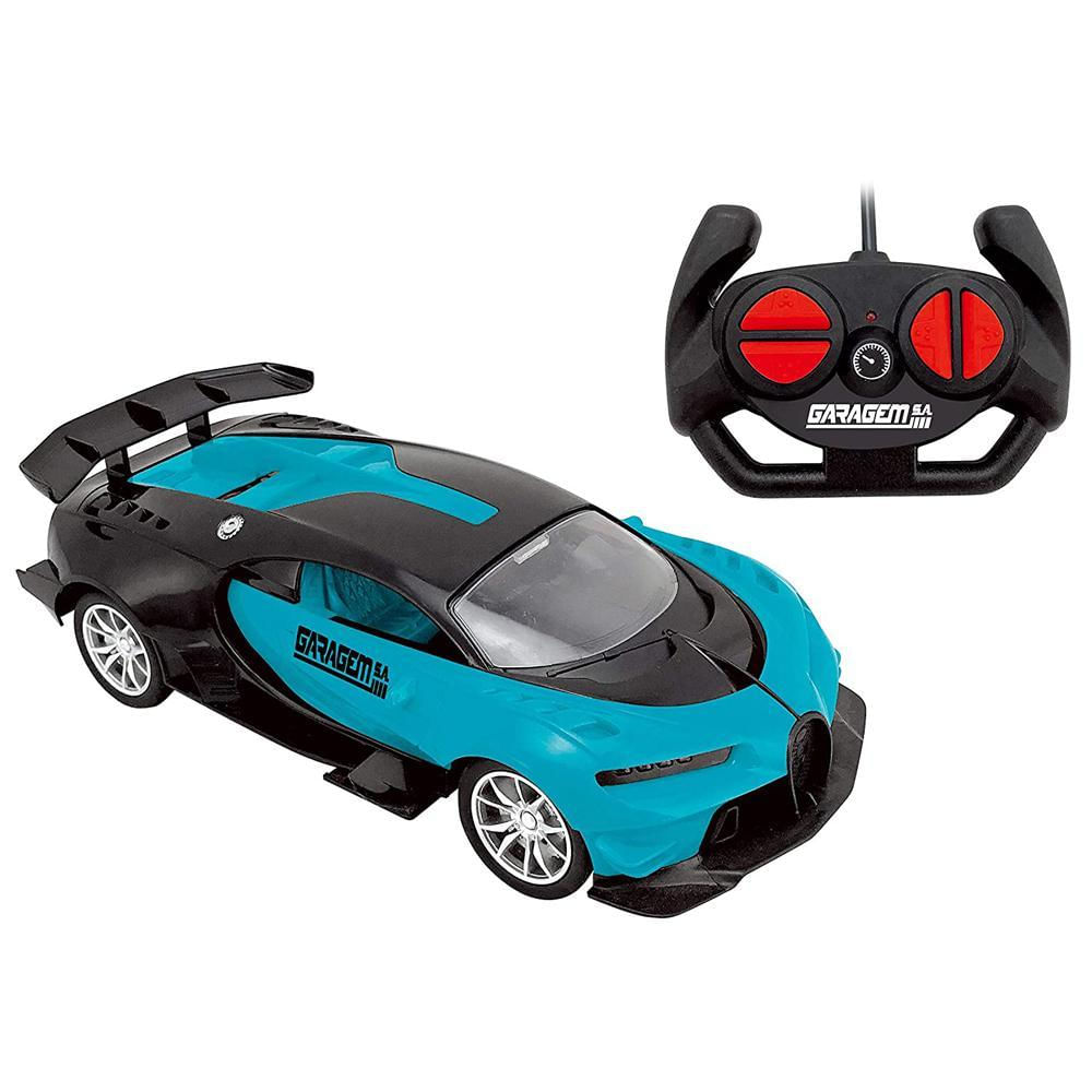 Veículo Controle Remoto 7 Funções Garagem S.A. Eagle Eye - Azul