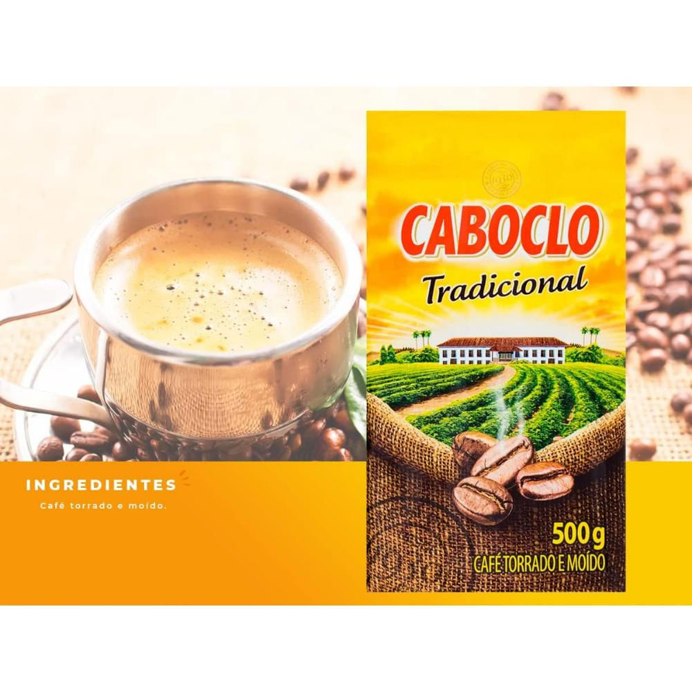 Café Caboclo tradicional - pacote com 500 grs