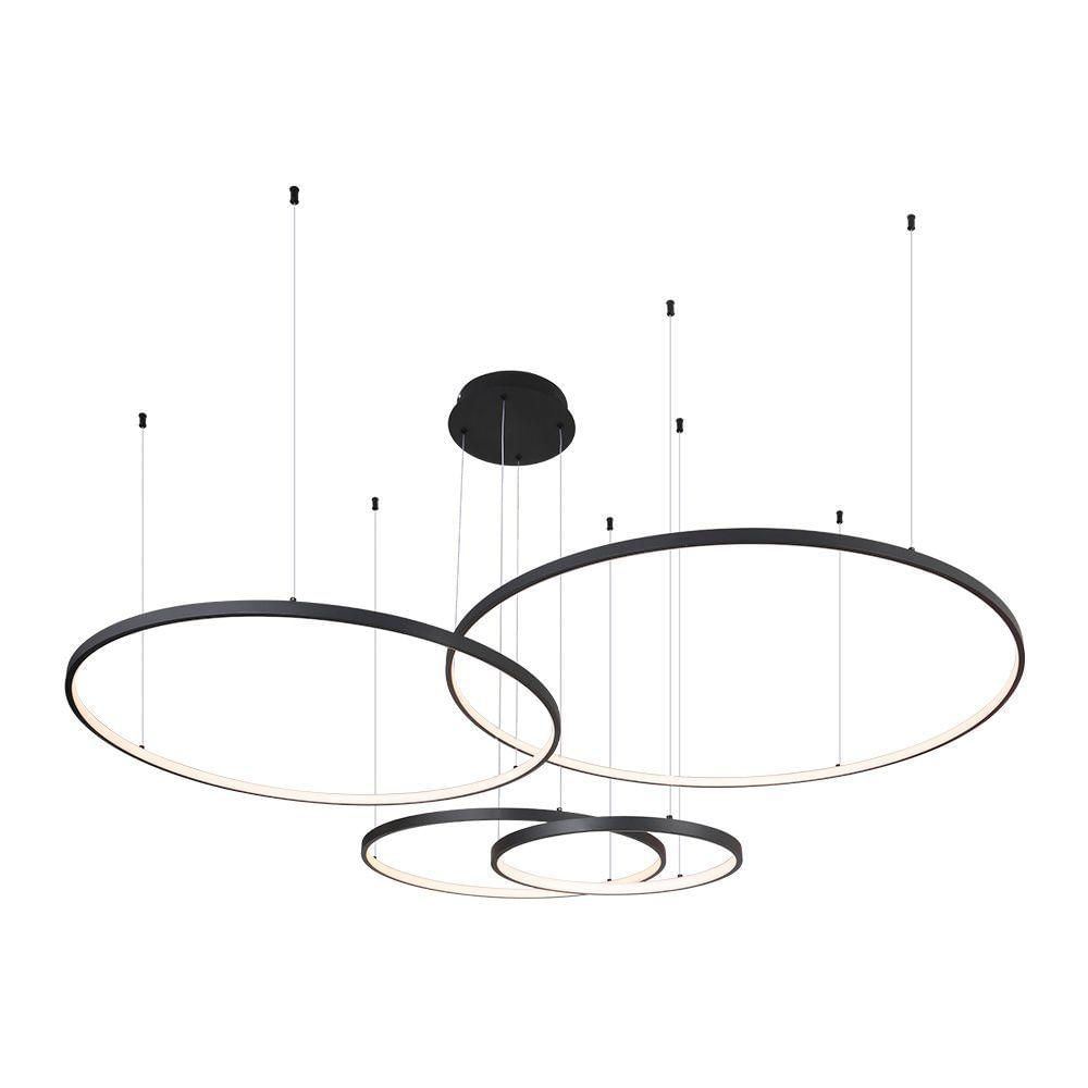 Lustre Pendente Sindora QD05365 Preto Led Bivolt