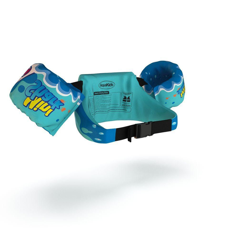 Boia Infantil Colete Salva Vidas Praia E Piscina Aquakids Mini Shark