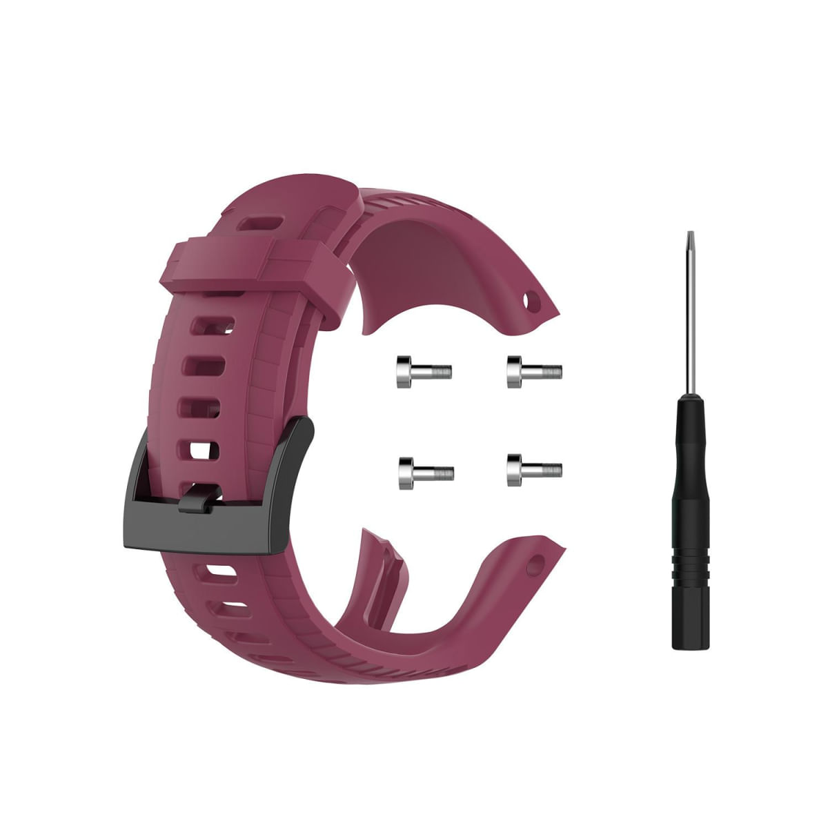 Pulseira de Silicone para Relógio Inteligente Suunto 5 vermelho-rosado