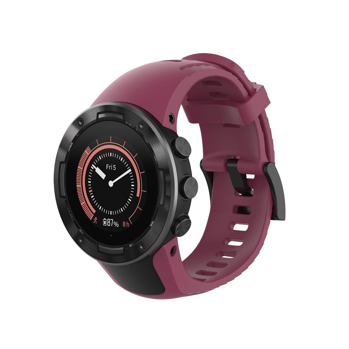 Pulseira de Silicone para Relógio Inteligente Suunto 5 vermelho-rosado