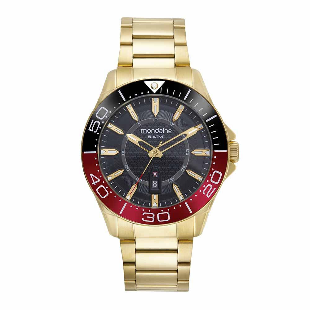 Relogio Mondaine Masculino Ref: 32618gpmvde1 Esportivo Dourado