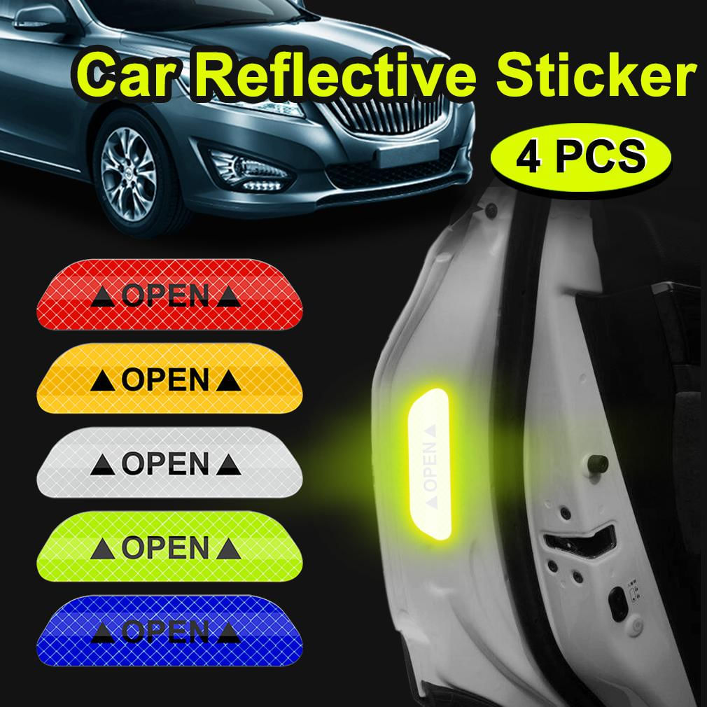 Conjunto de 4 Fitas Reflexivas para Aviso de Carro