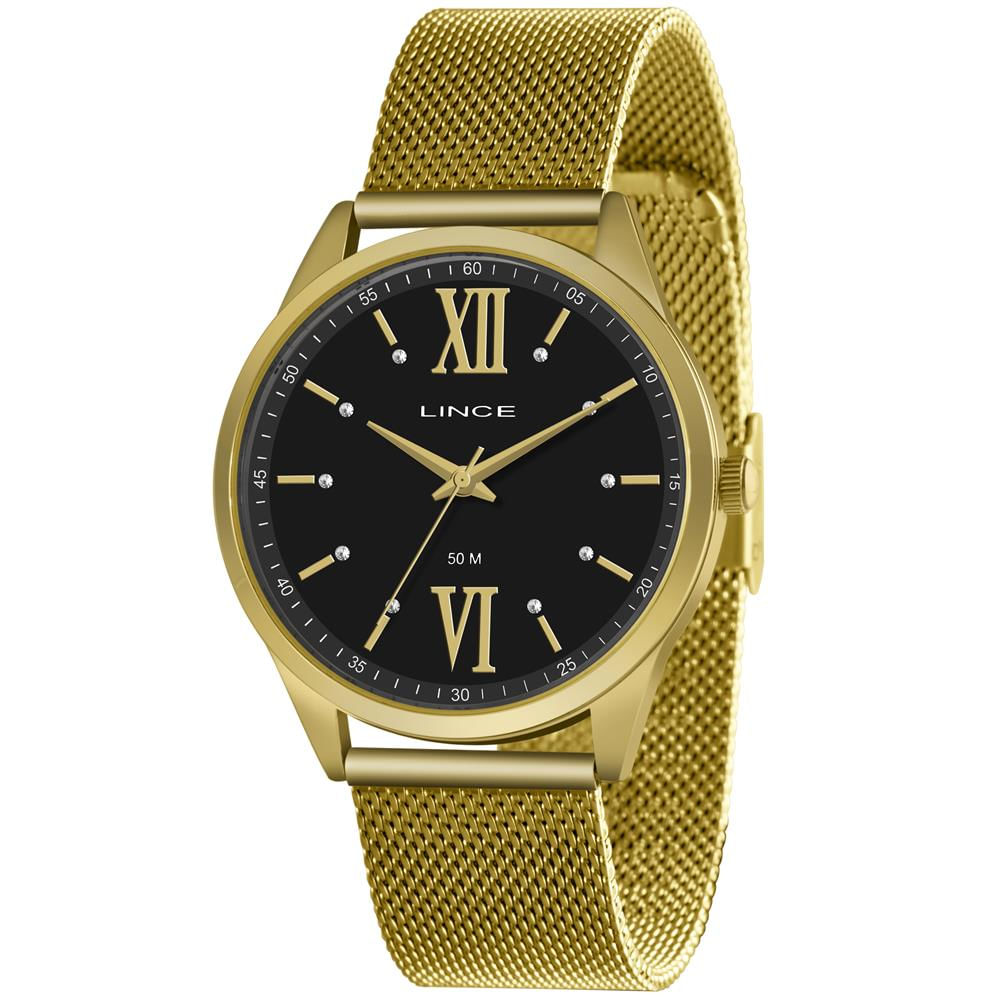 Relógio Lince Feminino Ref: Lrgh161l P3kx Casual Dourado