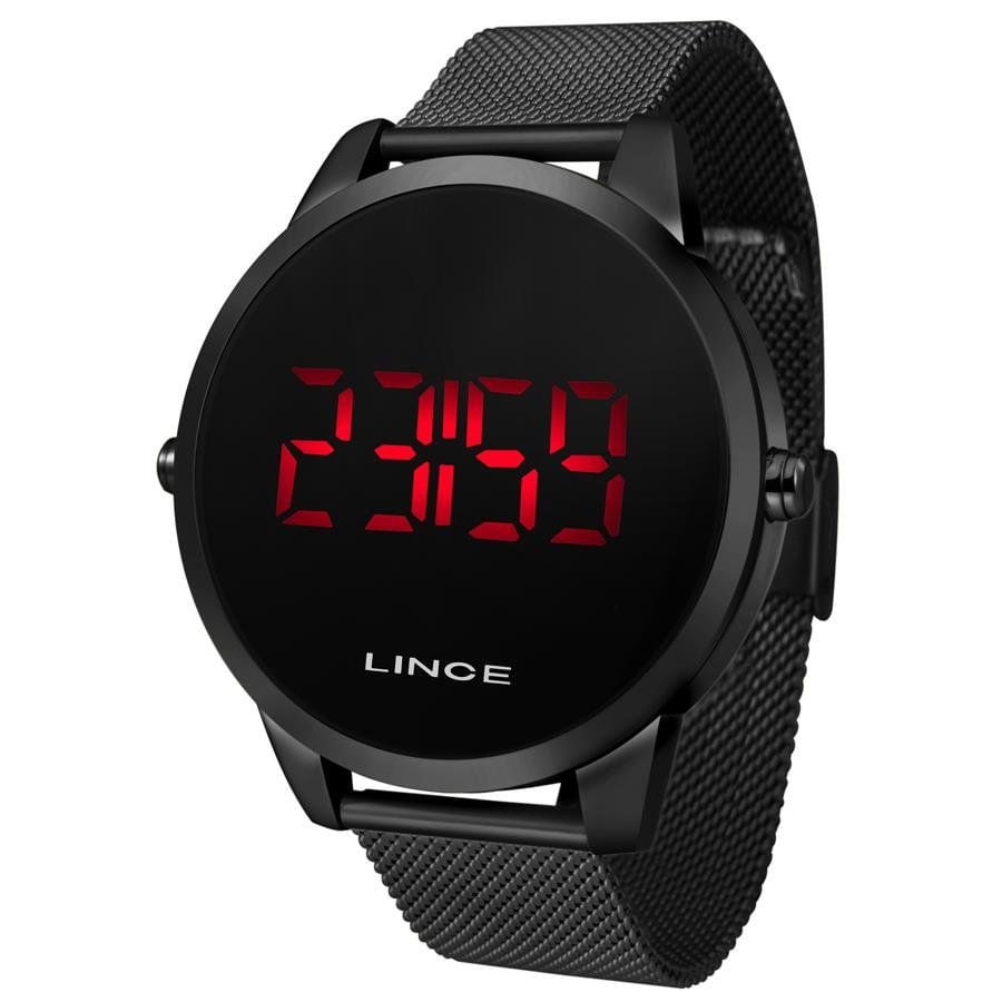 Relógio Lince Masculino Ref: Mdn4586l Pxpx Digital LED Black