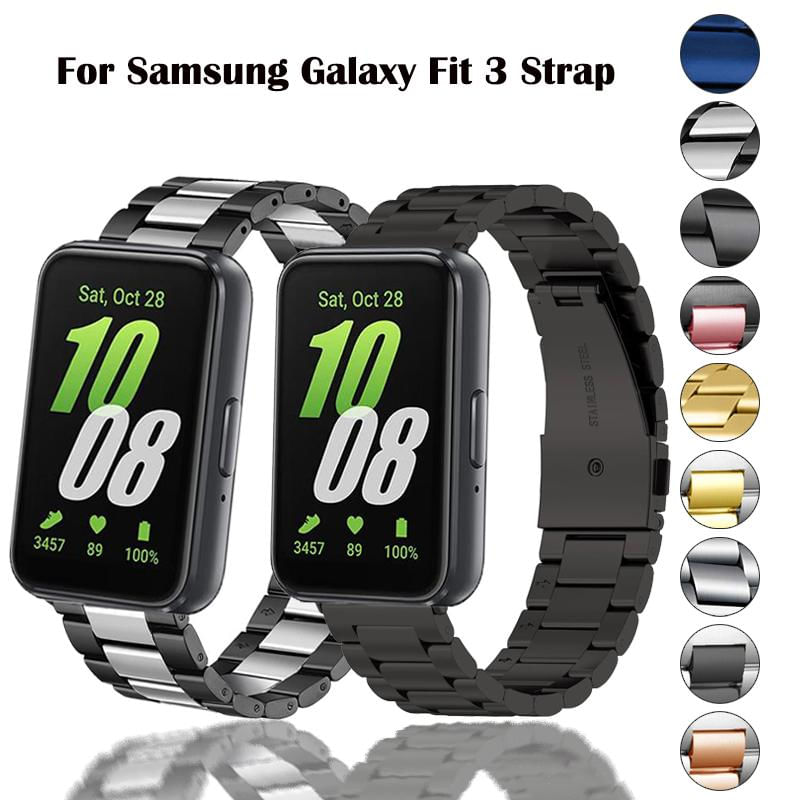 Pulseira de Aço Inoxidável para Samsung Galaxy Fit 3