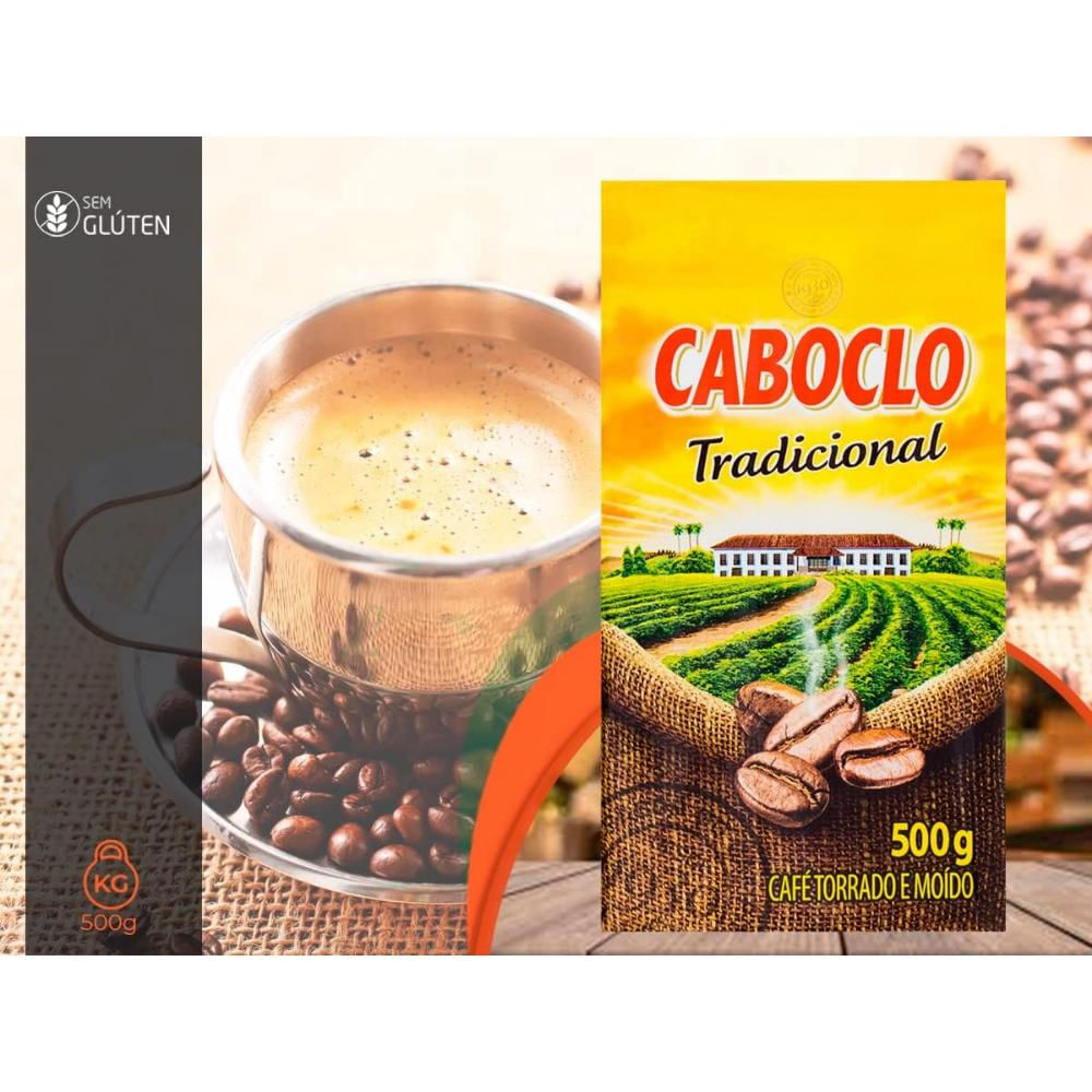 Café Caboclo tradicional - pacote com 500 grs