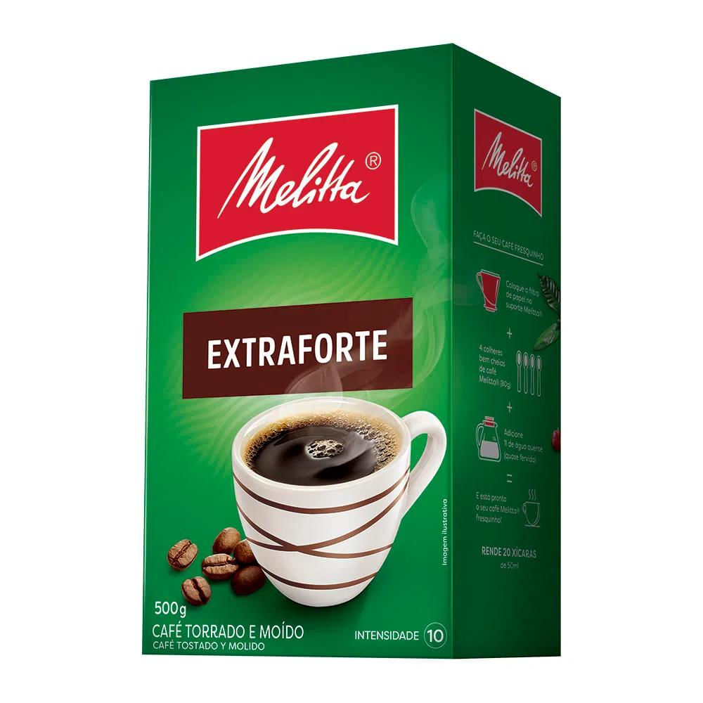 Café Extra Forte Torrado e Moído Melitta 500g