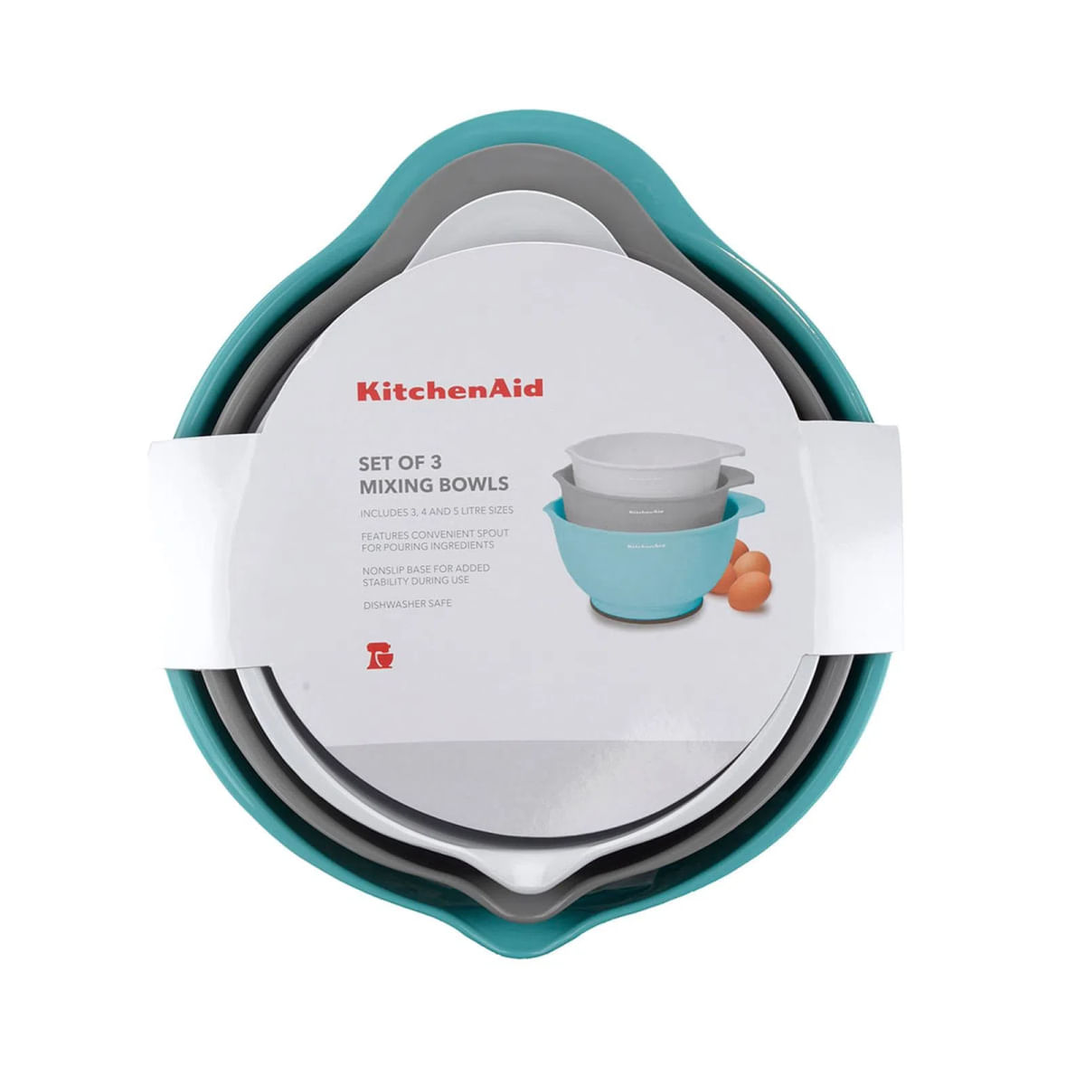 CONJUNTO  KITCHENAID DE 3 BOWLS (TIGELAS) MULTI CORES KE175OSA7A