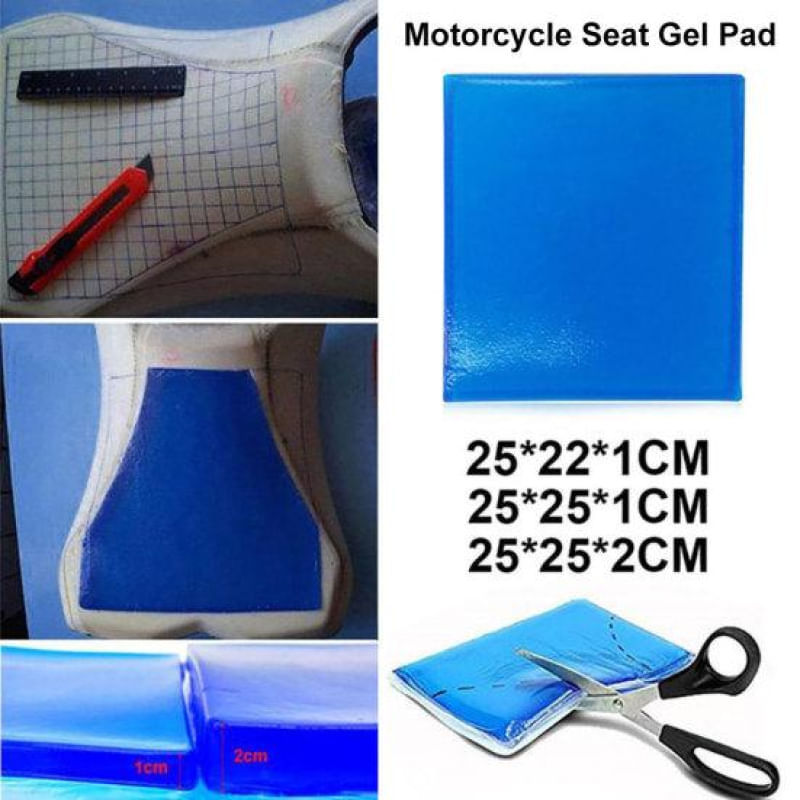 Almofada de Gel para Assento de Moto, Scooter e Motocicleta