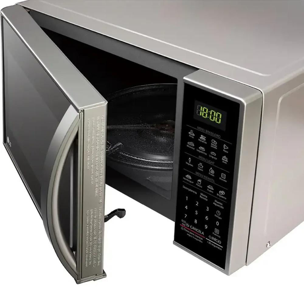 Micro-ondas 30l Lg Solo Ms3043bra.fslglgz Prata 220V