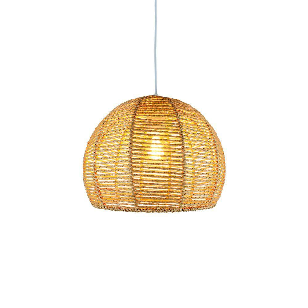 Lustre Pendente Blumenau Malásia E27 Bivolt Ocre