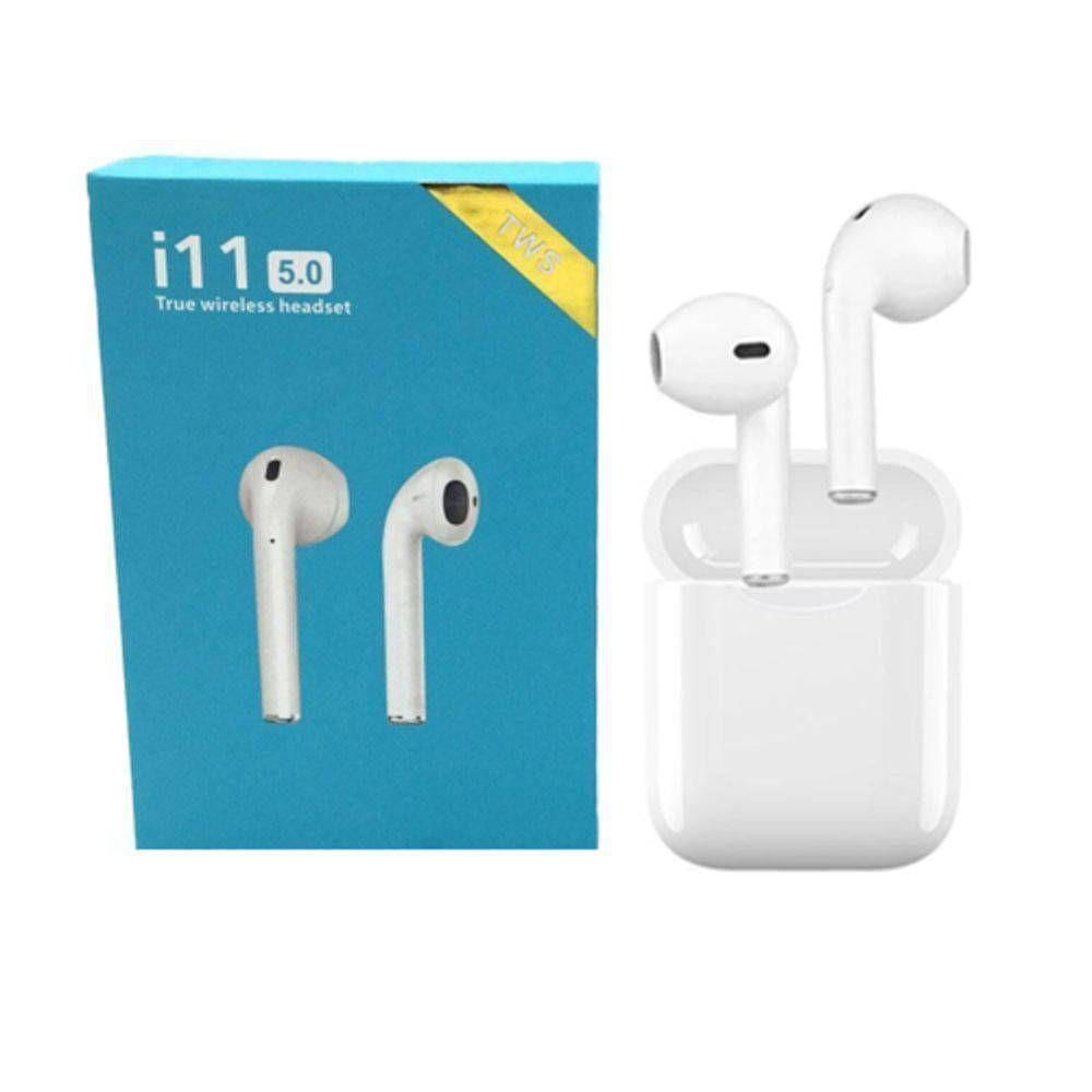Fone De Ouvido Wireless I11 Tws Bluetooth 5.0 Caixa Azul