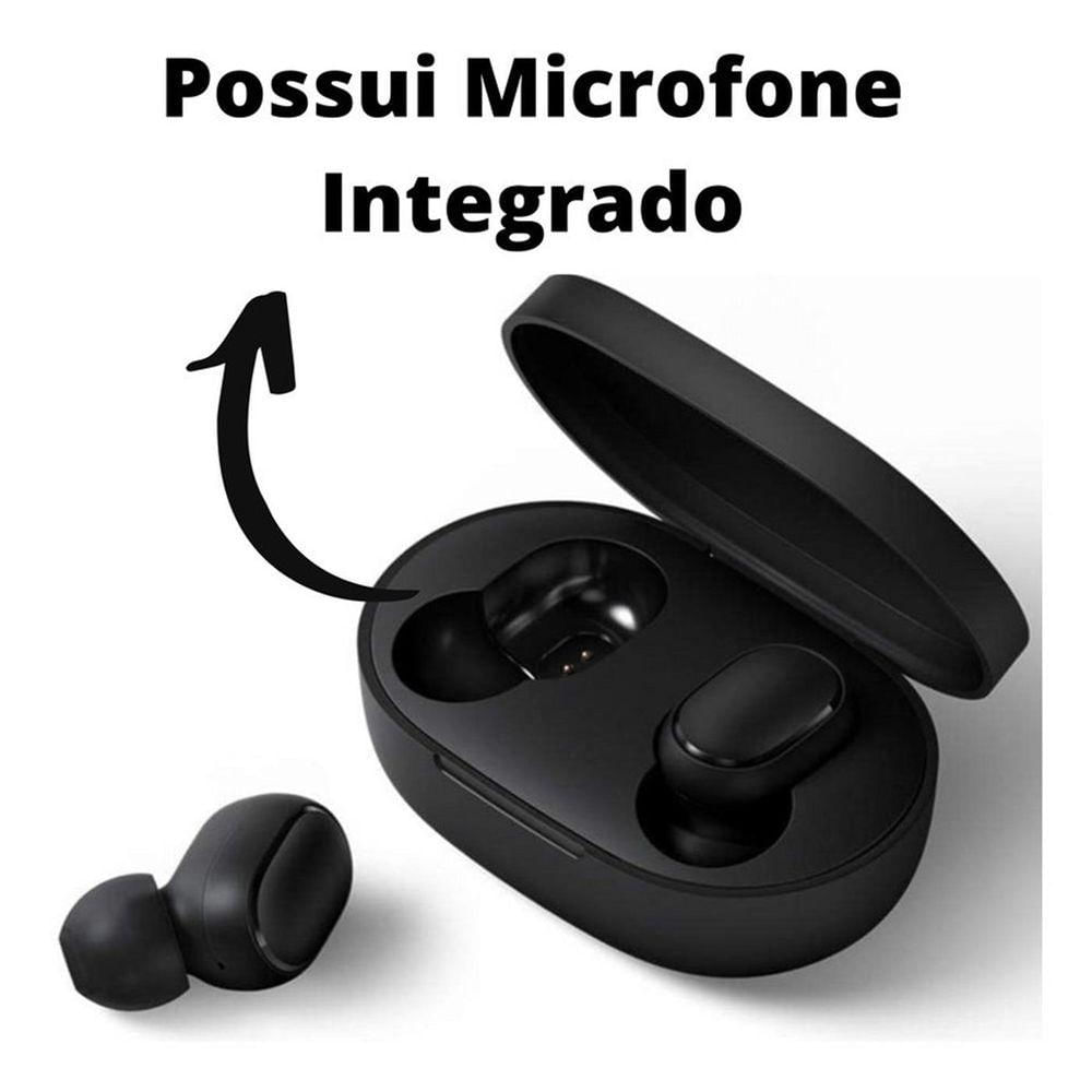 Fone Bluetooth Sem Fio Preto Caixinha Para Samsung A10