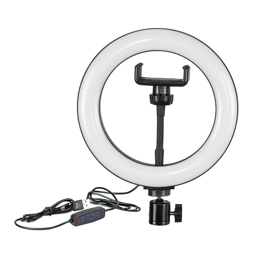 Iluminador de Led Ring Light 8 Polegadas + Tripé 2,10m