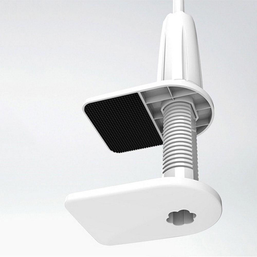 Suporte de Telefone Móvel de Braço Flexível 360° com Grampo branco