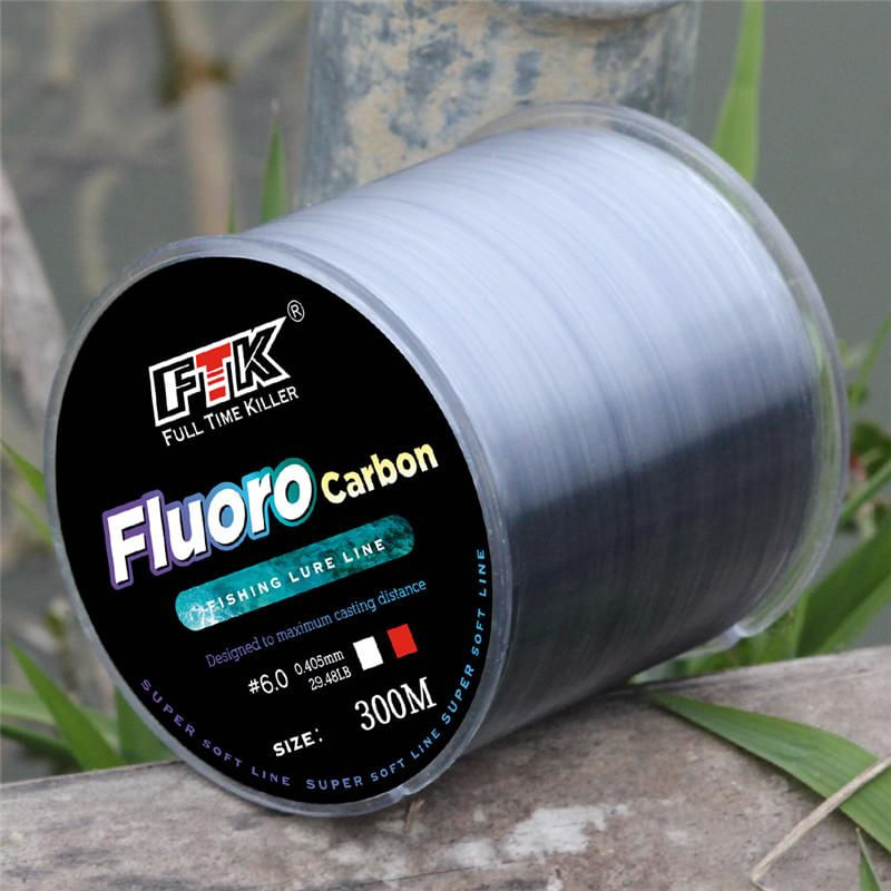 Linha de Pesca Monofilamento FTK 500m Multicolorida de Nylon 3.0-14.85LB / branco