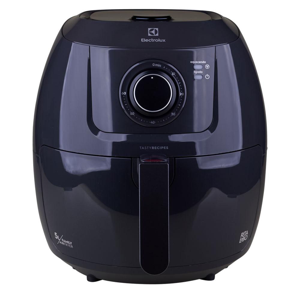 Fritadeira Air Fryer 5L Family Efficient Electrolux EAF50 Grafite 127V Preto / 127V