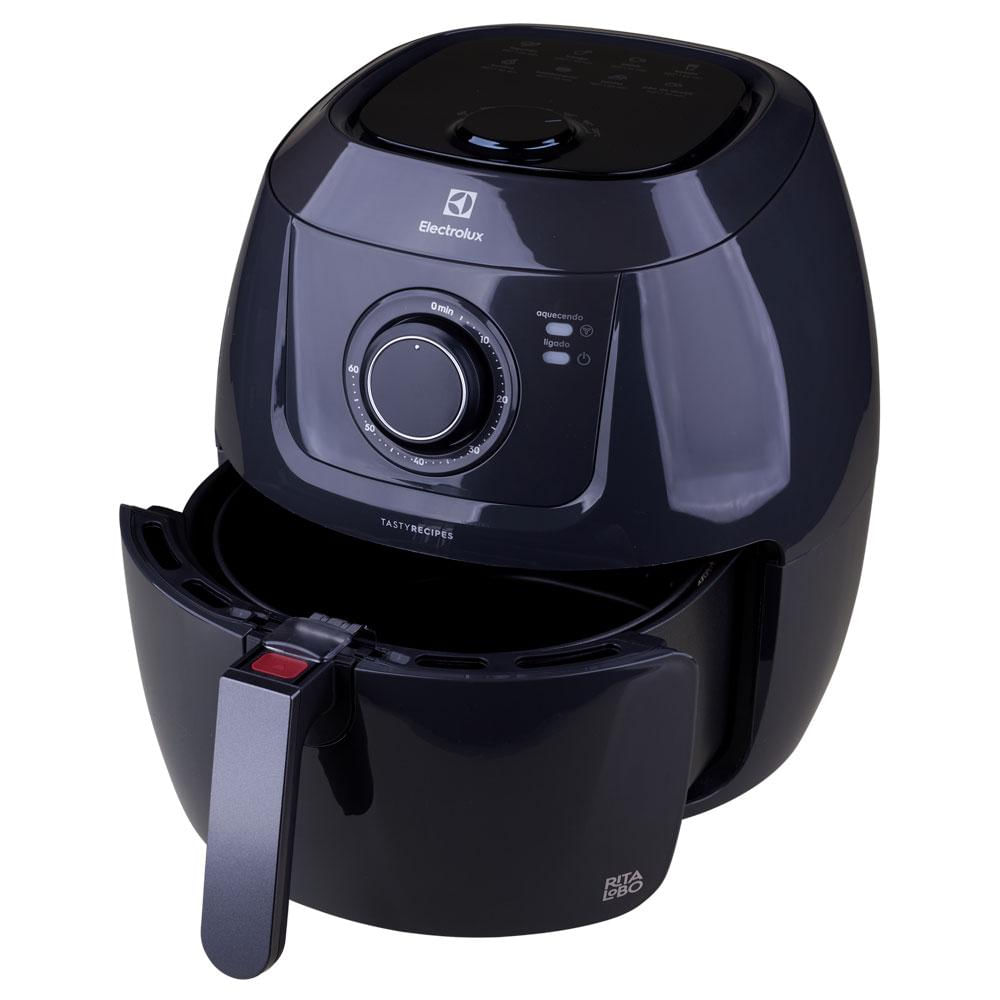 Fritadeira Air Fryer 5L Family Efficient Electrolux EAF50 Grafite 127V Preto / 127V