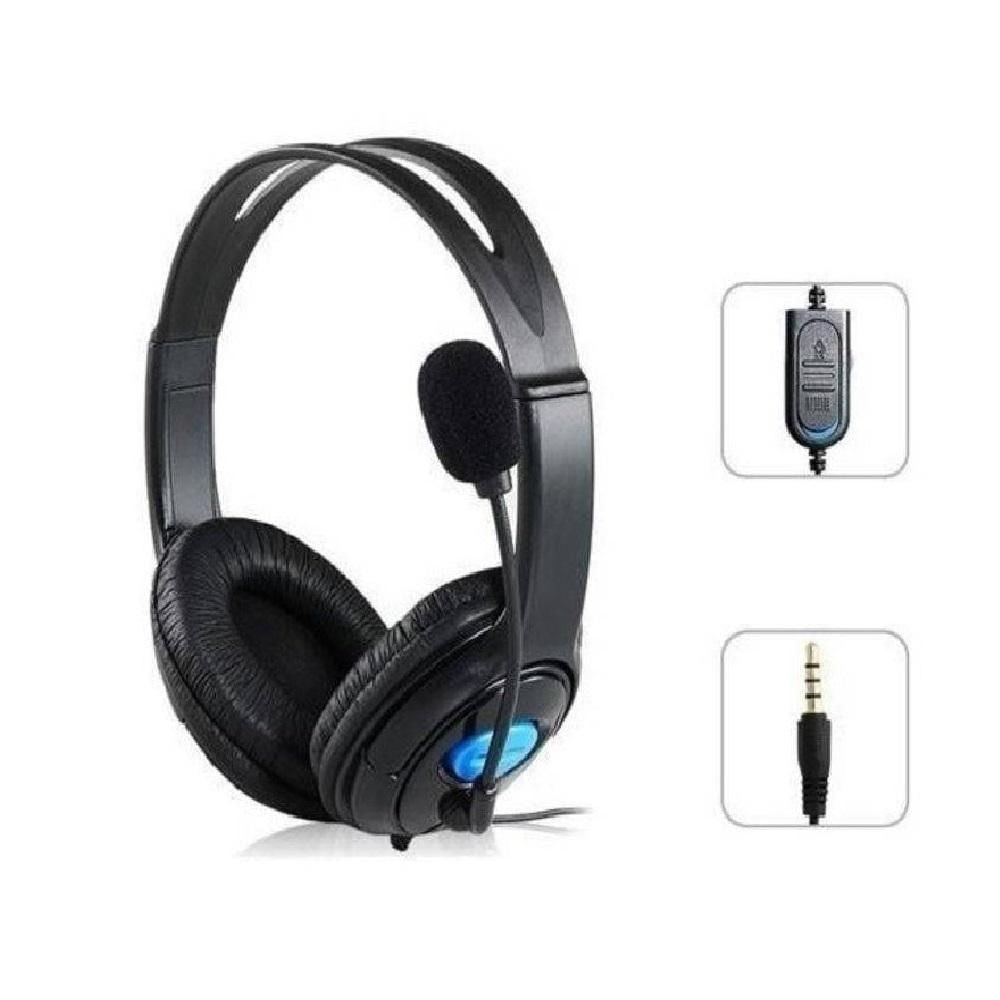 Fone de Ouvido Headset Estéreo para Ps4 Playstation 4 com Microfone