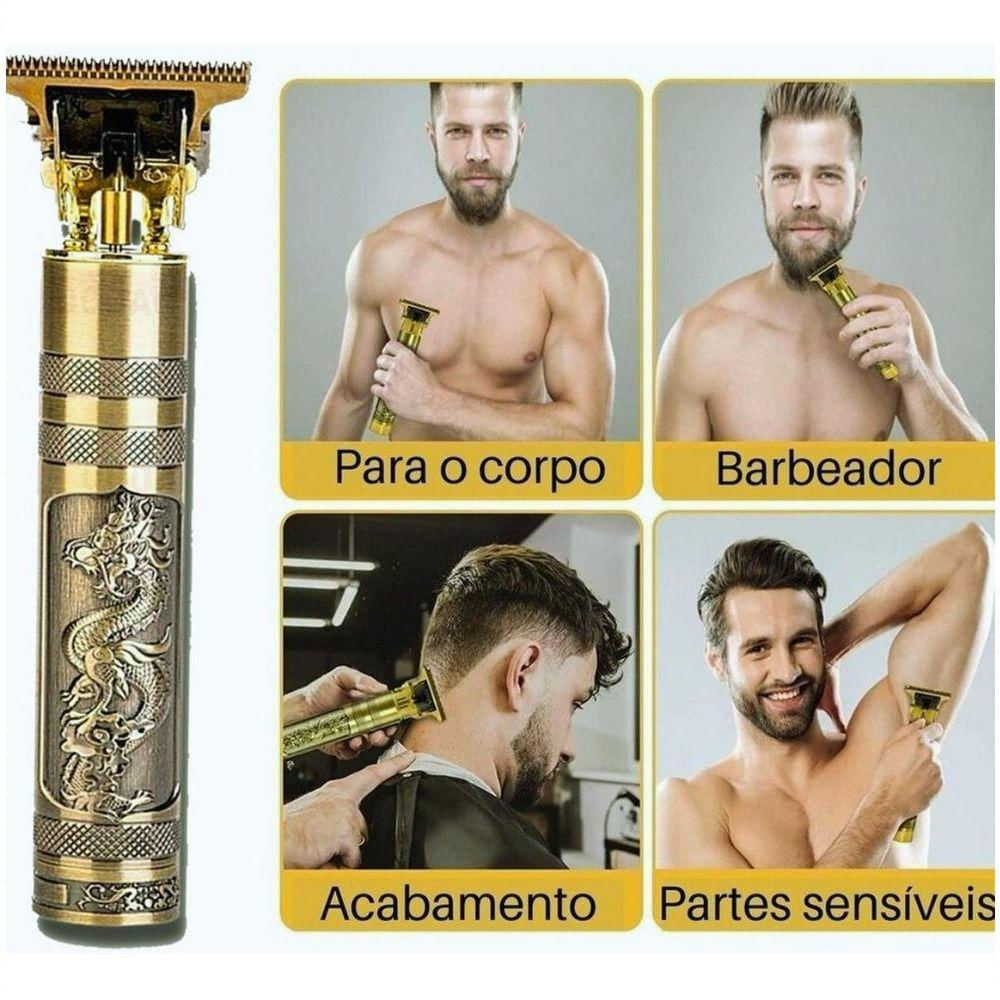 Aparador Cabelo Dragão Buda Dourado - Valecom