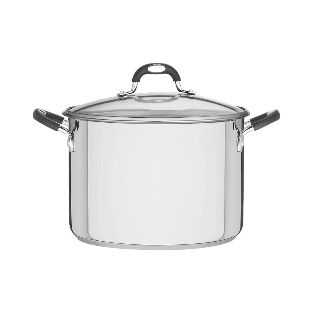 Caldeirão Tramontina Astro Aço Inox Tampa De Vidro 28 Cm 11,4 Litros