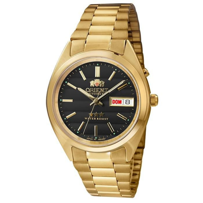 Relógio Orient Masculino Ref: 469wc2f P1kx Automático Dourado