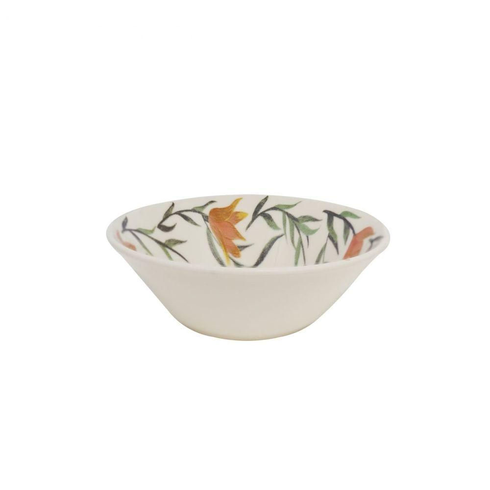 Kit 12 Tigela Sobremesa Pequena Conic Bowl Dona Lírios 500ml