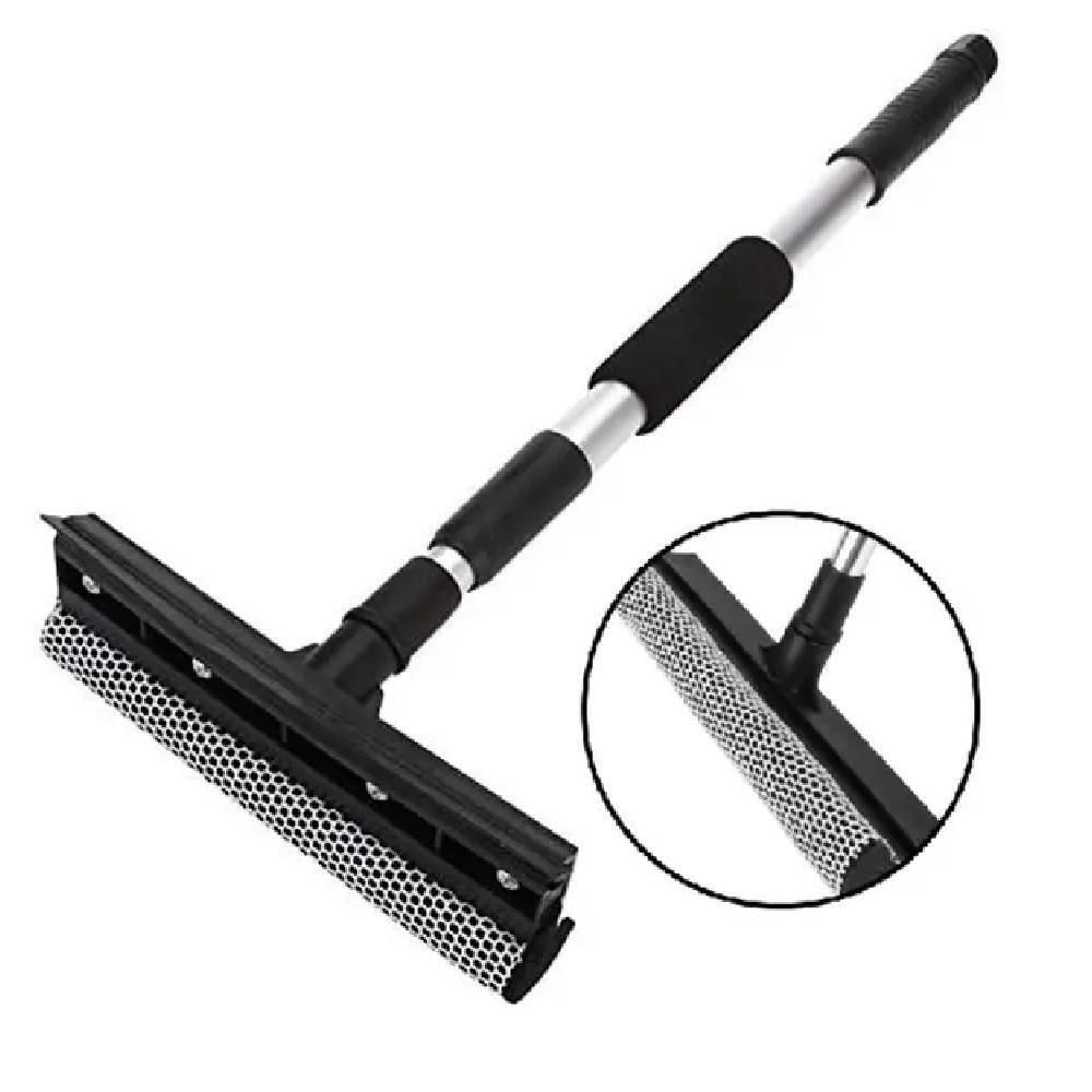 Rodo Limpa Vidros Mop Extensivel Janela Sacada Duplo Lava Seca Rodinho Telescopico Profissional