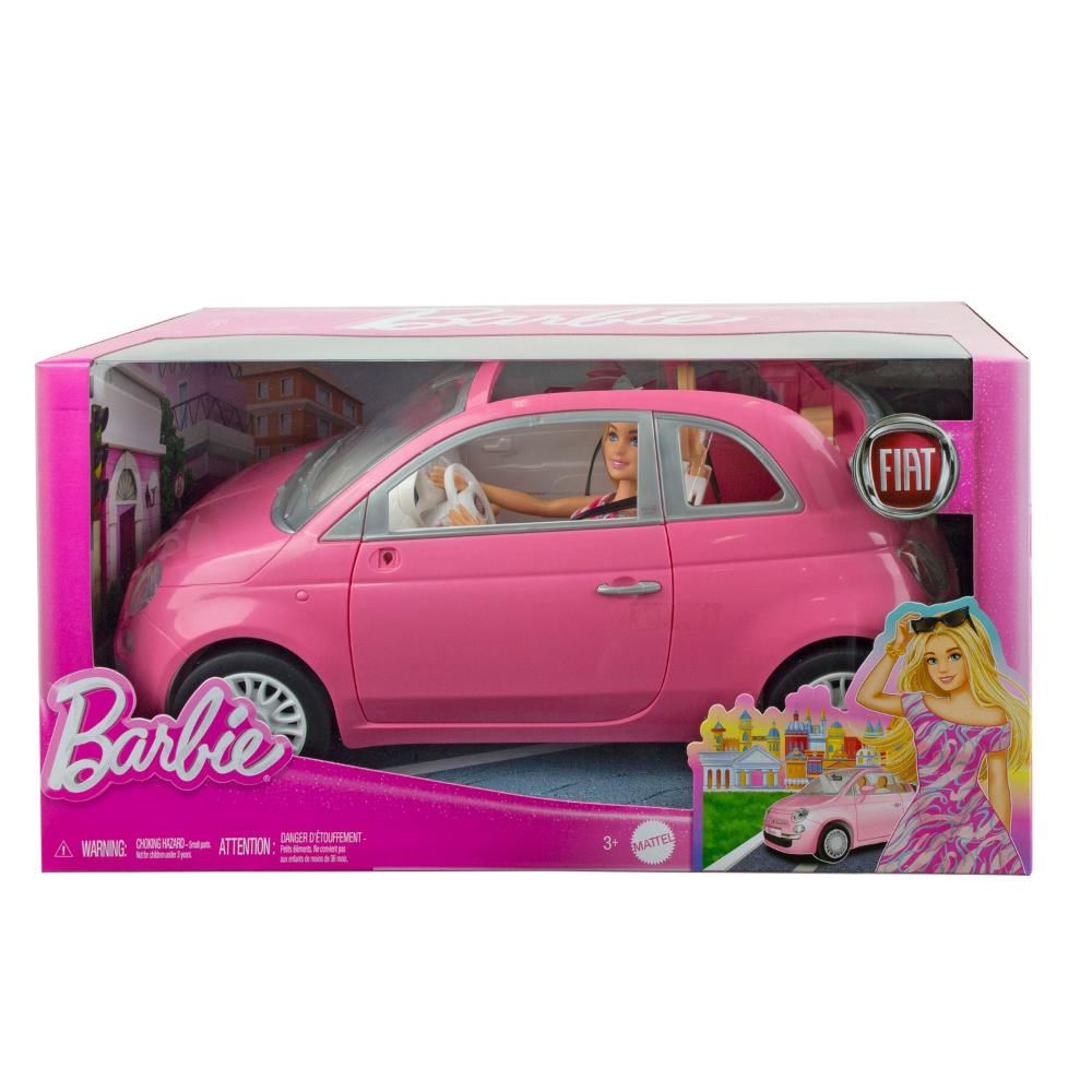 Barbie Veículo Para Boneca Fiat Rosa - Mattel