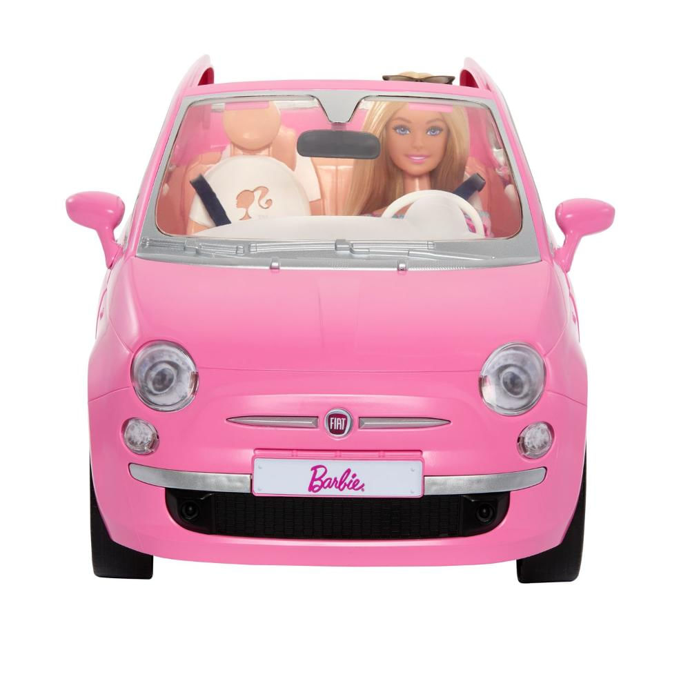 Barbie Veículo Para Boneca Fiat Rosa - Mattel