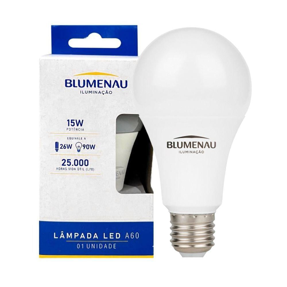 Kit 20 Lâmpadas Led Bulbo A60 15w E27 Bivolt 6500k Frio