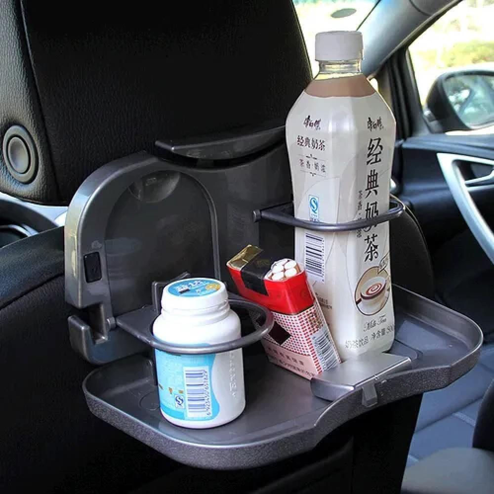 Mesa Refeicao Carro Bandeja Organizador Dobravel Mesinha Porta Latas Garrafa Viagem Lanche Produto Taxi Crianca