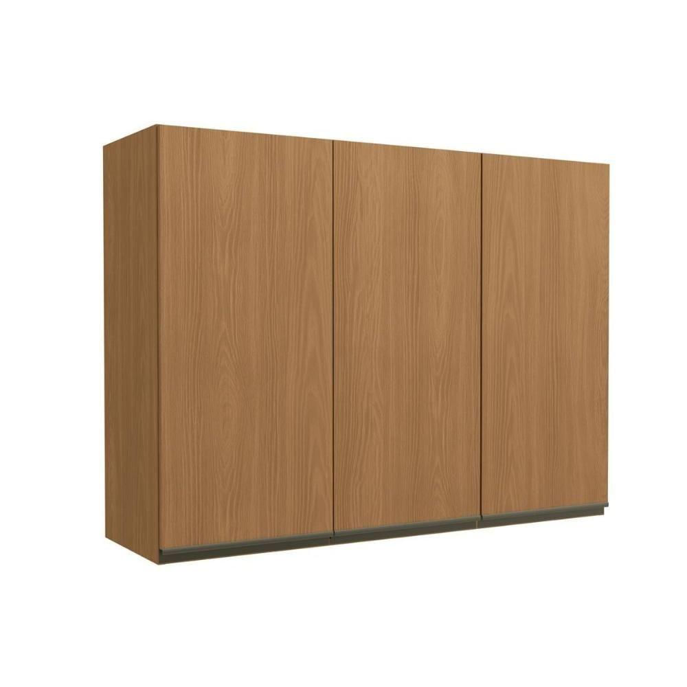 Armário Aéreo Cozinha Modulado Maxxi G766 Com 3 Portas 120cm Canela - Kappesberg