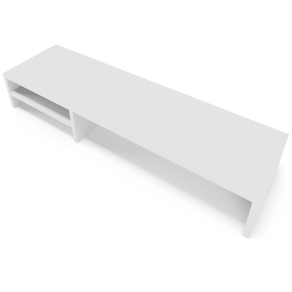 Kit 04 Suportes Para Monitor Stand Home Office Lap 90 Cm L03 Branco - Lyam