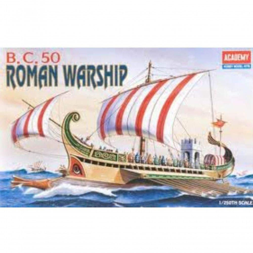 Academy Navio de Guerra Romano B.c. 1-72 - Modelo Histórico Com Suporte