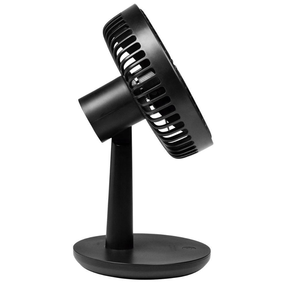 Ventilador De Mesa Portátil 5W Recarregável Usb Preto Liege