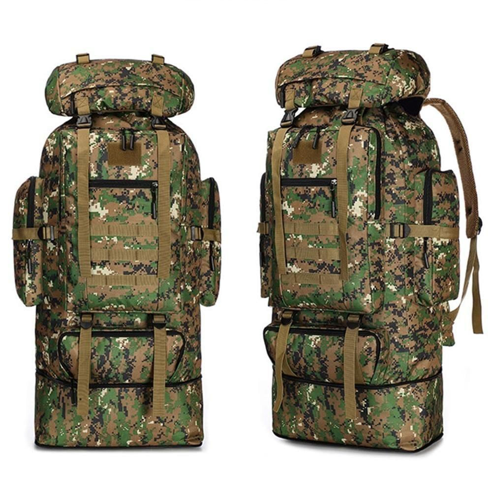 Mochila Tatica Militar 100 Litros Camping Camuflada Gigante Expansivel Caminhada Viagem Impermeavel