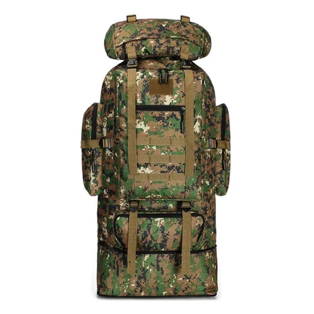 Mochila Tatica Militar 100 Litros Camping Camuflada Gigante Expansivel Caminhada Viagem Impermeavel